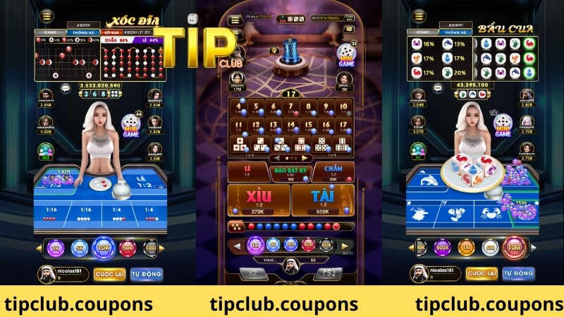 Tổng hợp kho game đa dạng hấp dẫn tại Tipclub
